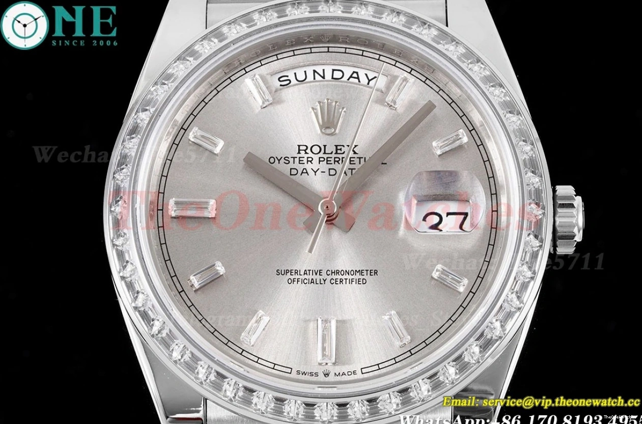 DayDate GSF 228396 SS (Tungsten Pres Dial Version) SS A3255 Silver 40mm Heavy 0427
